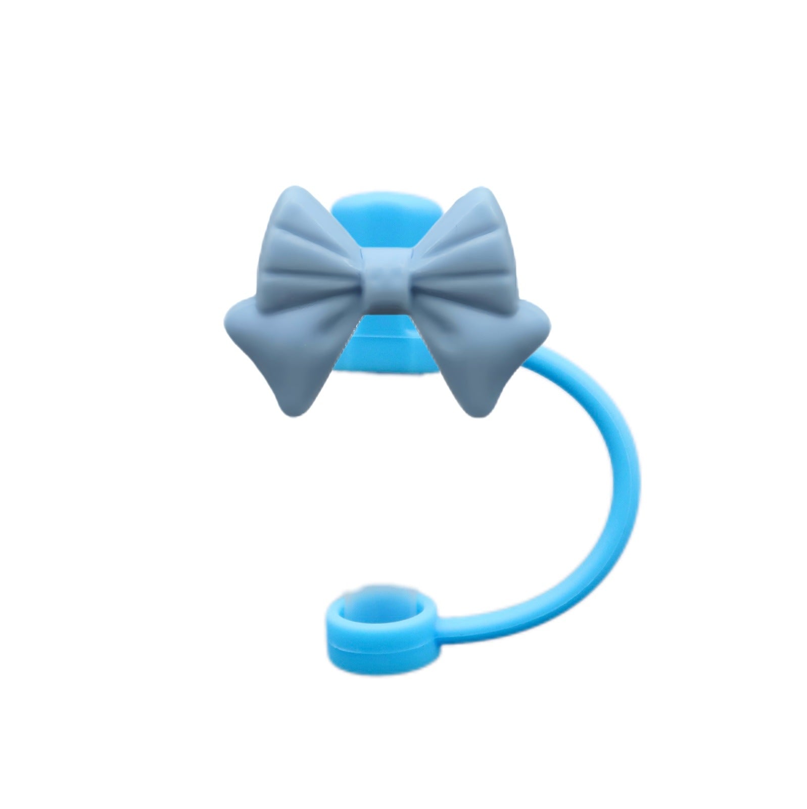 Wholesale colorful bow straw cap straw plug dustproof straw cover